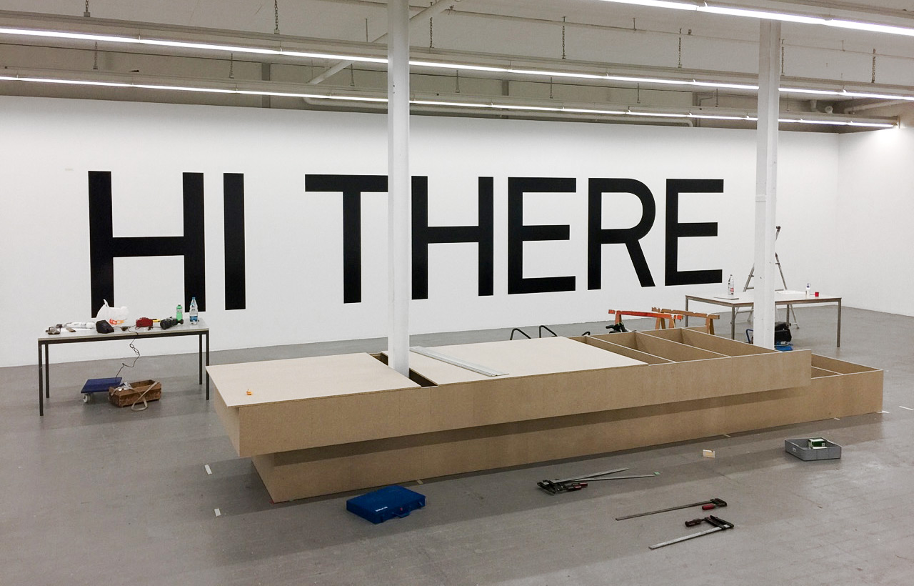 Esther Hunziker, Kunsthaus Basselland – before