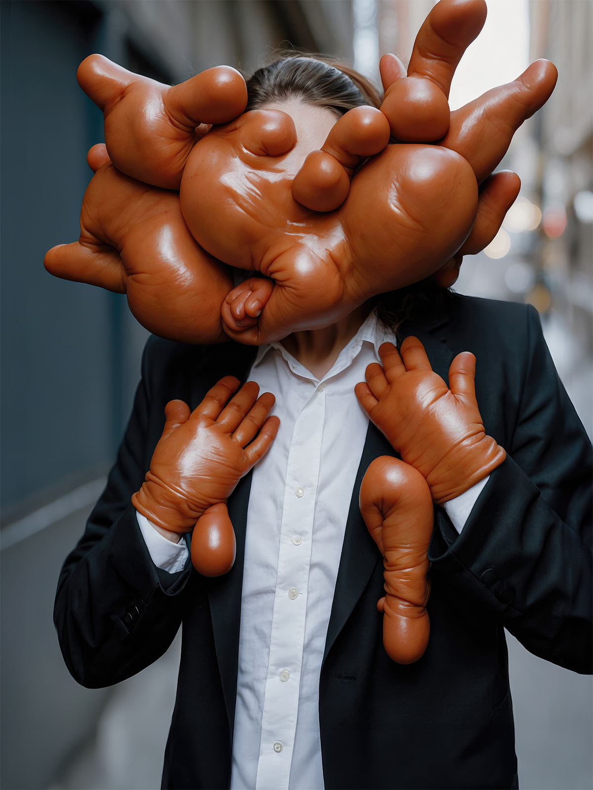 Esther Hunziker – My Wearable Pets, AI generated photo serie, 2023/24