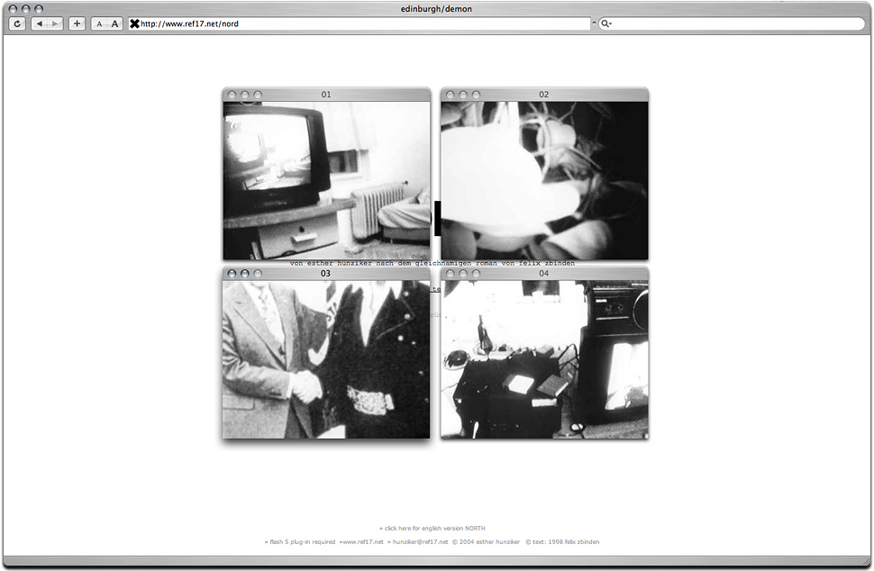 Esther Hunziker «Nord», online Erzählung, 2003 – 2004