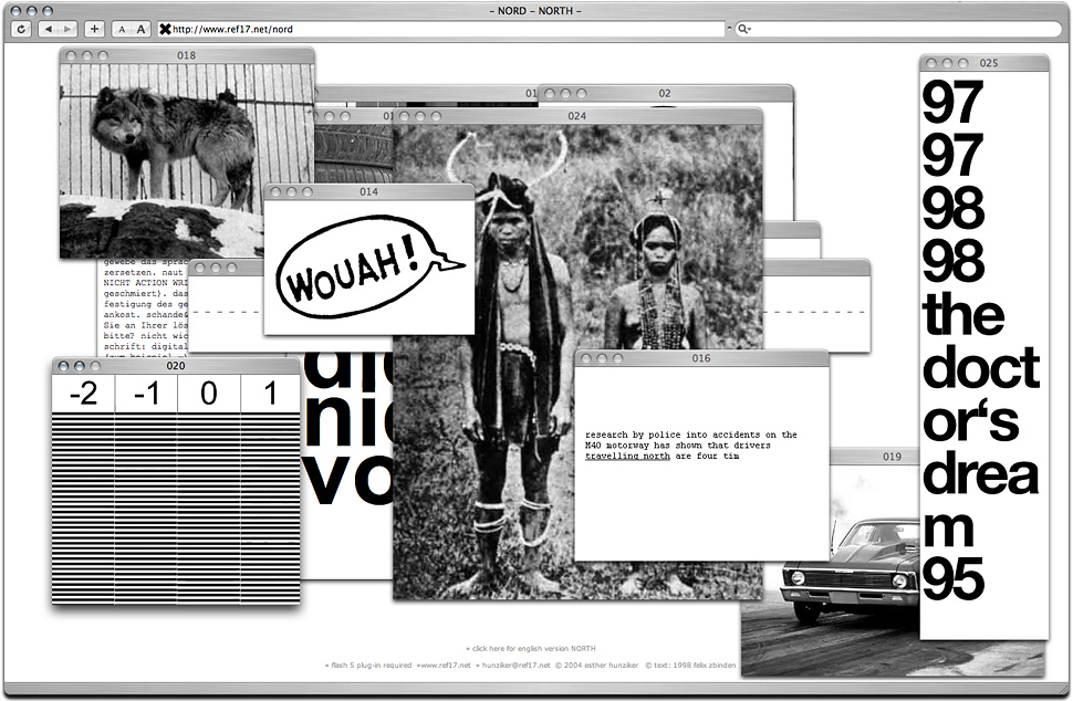 Esther Hunziker «Nord», online Erzählung, 2003 – 2004